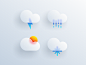 weather icon glass ios weather app icon logodesign cute illustrator simple colorful brand branding design identity logo