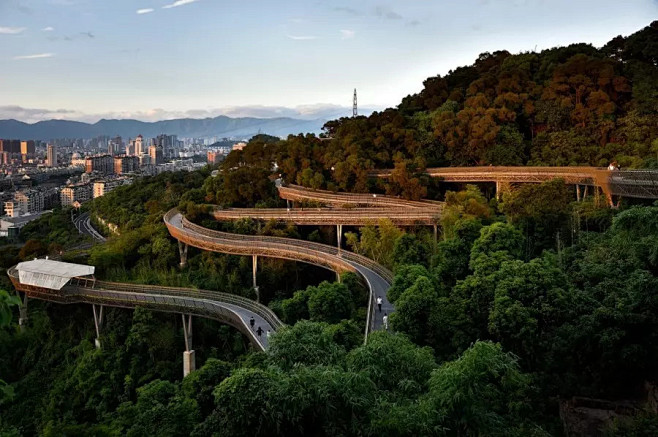 金牛山森林步道，中国钢架悬空栈道的先河