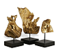 Anyar Teak Root Trio - Gold from Cadieux Interiors: Anyar Teak, Root Trio, Roots Decor, Golden Sun, Gold Home Decor