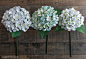 Hydrangea Blooms Made from Paper