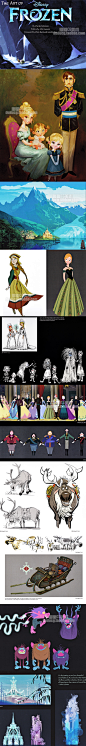 283 迪士尼动画 冰雪奇缘 卡通概念官方设定集 动漫 原画素材-淘宝网
