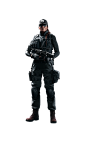 Ash : Eliza "Ash" Cohen is an Attacking Operator featured in Tom Clancy's Rainbow Six Siege. She is equipped with a low armor rating but has a high mobility in return. Ash's unique ability is being able to wield and shoot the M120 CREM with 2 br