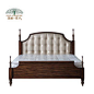 美式实木床法式卧室新婚实木床双人床1.5/1.8米田园现代古典家具