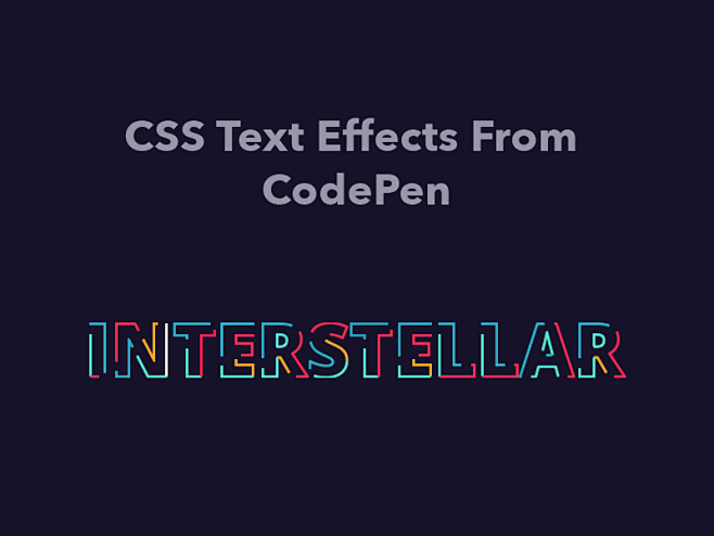 CSS Text Effects Fro...