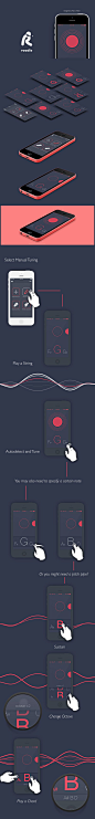 Roadie Chromatic Tuner on Behance