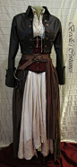Sky Pirate costume- skirt and skirt wrap would be an easy make. So would the belt. Have pattern for the different corsets.