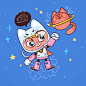 Meet 'Astro-Girl', a character by saleseles on Pictofolio.com : Share and discover character design on Pictofolio - Pictoplasma's new online community for characters and their creators