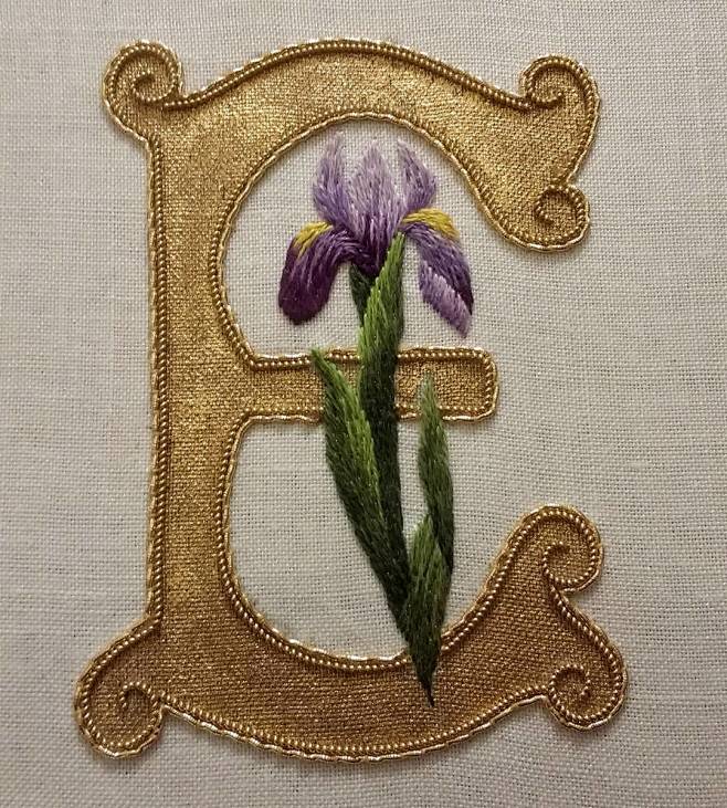 Iris and E monogram
...