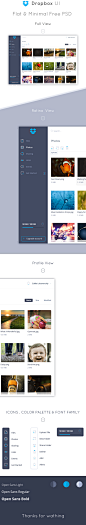 Dropbox UI PSD : Always challenging to make simple things , working on Dropbox UI created with 1px boder icons created in PS ,FREE PSD may helpfull .Feedbacks 