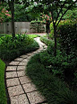 Nice DIY garden path.