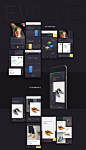 UI Kits : UI8 is proud to introduce to you the next inevitable step in evolution. EVOLVE is a fresh and modern high quality mobile iOS UI Kit meant to bring your next application to a stunning place no other apps have been before. EVOLVE covers 5 essentia