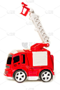 梯子,篮子,红色,汽车,玩具,消防车,垂直画幅,留白,嬉戏的,无人