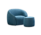 Baloo​ armchair and ottoman by Alivar | Lounge chairs