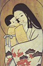 A Japanese Madonna and Child.                                                                                                                                                                                 