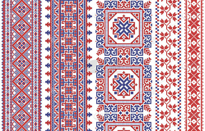 罗马尼亚针织绣花图案