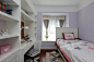 紫色温馨美式卧室图片