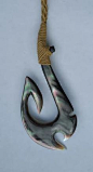 Shell Hawaiian Fish Hook Necklace