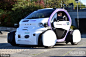 英国无人驾驶豆荚车试运行：小巧实用外表吸睛 _科技_腾讯网