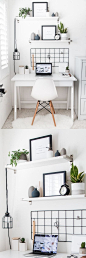 Oficina minimalista en casa / http://www.thebeautydojo.com