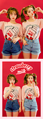 strawberry milk.딸기맛 knit by 츄(chuu) : 츄에서만 만나볼수 있는 고퀼리티~시선강탈♡ 박시한 핏감의 니트웨어로 여름에도 시원하게^^                                                                                                                                                                        