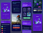 深色主题户外运动app ui .xd素材下载 - 豆皮儿