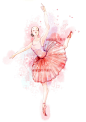 《芭蕾舞者》_涂鸦王国 原创绘画平台 www.poocg.com