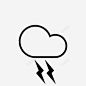 暴风雨云预报图标 标志 UI图标 设计图片 免费下载 页面网页 平面电商 创意素材