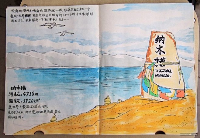 速写本上的西藏之旅-Bsen Wang ...