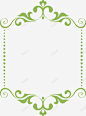 绿色简约植物树藤边框纹理 页面网页 平面电商 创意素材