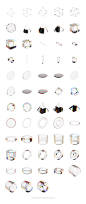 酸性透明磨砂玻璃水晶棱镜不规则图形几何元素_PNG免抠素材：