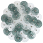 Giant Murano Glass Disc Flush Mount in the Style of Vistosi: 