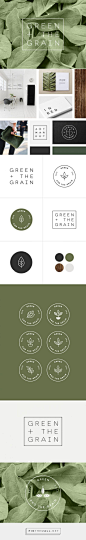 color palette a little dark, but like the use of the texture of leaves: 