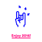 Best wishes - Outline icons : Icon design. Best wishes gif. Having fun designing some gif's for my friends and colleagues wishing them a great 2016! 