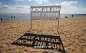 @非创意不广告：「沙滩上的创意广告」阳光虽好，但请注意防晒！