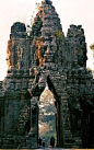 The Gate of Angkor Thom in Cambodia