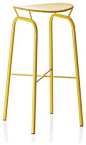 Mategot Nagasaki Stool - Yellow - Gubi - modern - bar stools and counter stools - HORNE: 