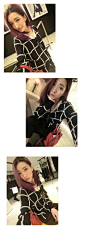 [韩国stylenanda欧美小香风优雅黑白大格子] http://item.taobao.com/item.htm?spm=a1z10.1.4004-623614968.46.CVpBod&id=16857801089