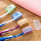 牙刷头套10个装旅行出差便携牙刷保护套牙刷盒家用牙刷防尘罩盖子-淘宝网