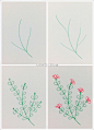 简单彩铅植物简笔画教程 小清新植物简单彩铅画素材图片[ 图片/9P ] - 优艺星
