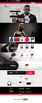 beats耳机店铺首页设计，来源自黄蜂网http://woofeng.cn/