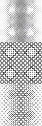 15 monochrome vector square pattern backgrounds $4.00_GS造型 _T2018919 #率叶插件，让花瓣网更好用#