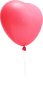 情人节素材#七夕素材#心形气球#PNG免扣素材#红色气球#心形气球