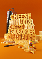 Pringles食品3D字体设计 - 平面设计 - 黄蜂网woofeng.cn