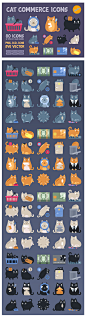 Cat Commerce Icon Pack on Behance