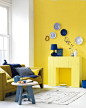 马年新春创意装修 26款黄色蓝色室内设计效果图大全2014图片