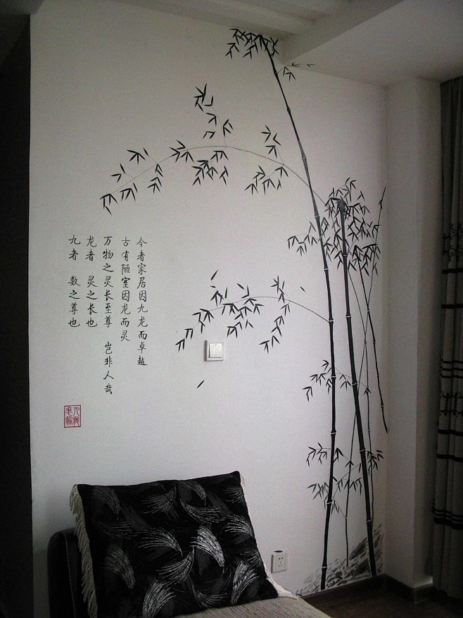 手绘墙——植物 插画艺术--创意图库