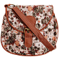 Tan floral saddle bag : Tan floral saddle bag and 8 other wallets.