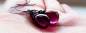 Plum Purple Czech Glass Earrings, Wire Wrapped Jewel Tone Teardrops, Oxidized Sterling Silver, Plum Berry@北坤人素材