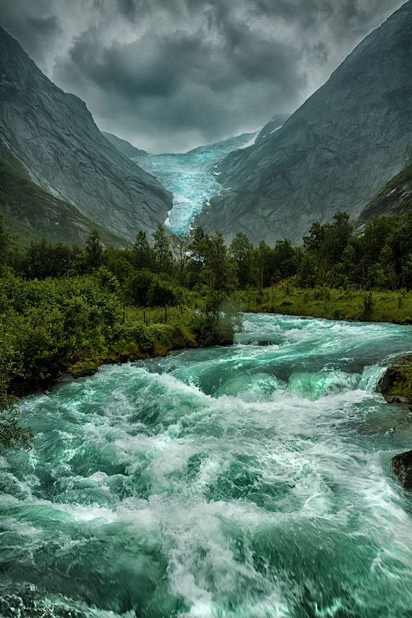 Briksdalsbreen冰川，挪威