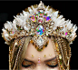 贝壳宝石水晶装饰头冠、王冠